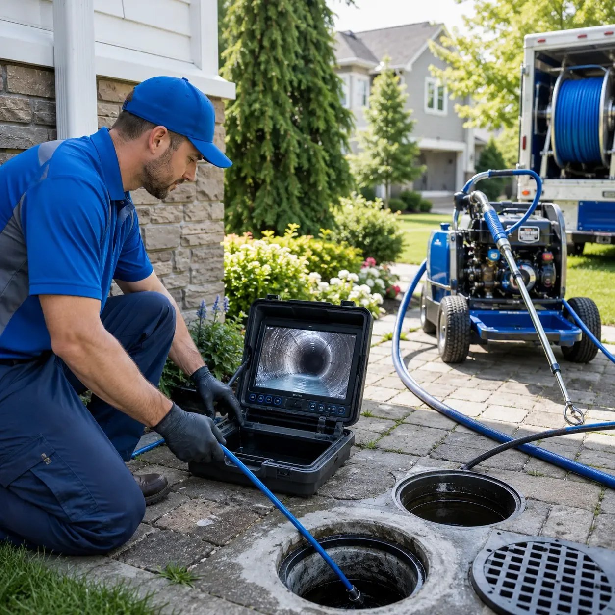 Outdoor drain cleaning professionals serving Whiteside, TN