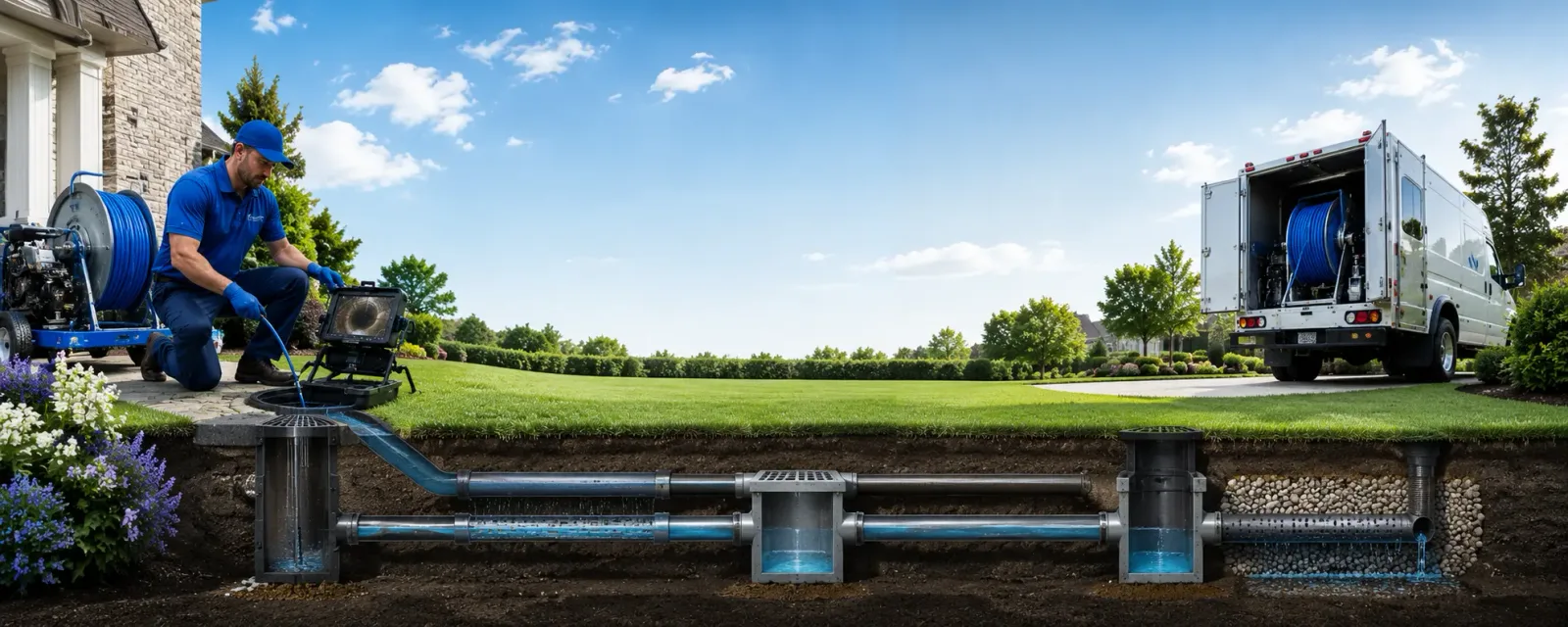 Outdoor drain cleaning information for Whiteside, TN